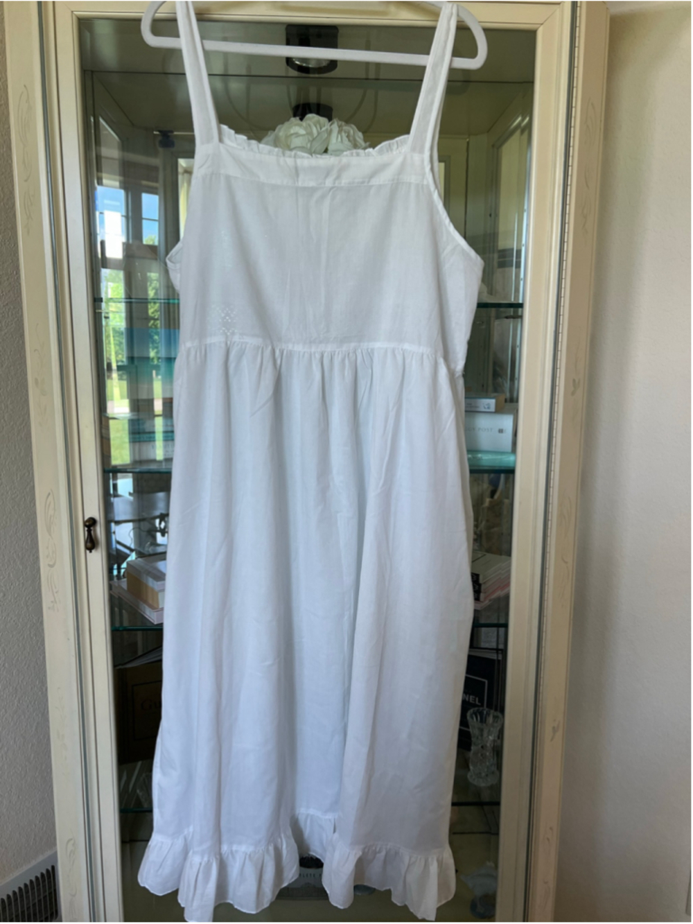 Vintage Never Worn Laura Ashley White Midi Dress Size XL Boho Feminine - Picture 5 of 9
